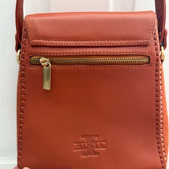 Brand new Sancia the Mini Milla Jet Set leather Bag in Cognac - Picture 12 of 16